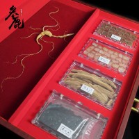 東北特產(chǎn)五寶禮盒長白山人參鹿茸鹿鞭靈芝片泡酒料送長輩支持代發(fā)