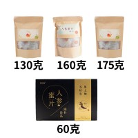 人參蜜片長白山新鮮蜂蜜參片東北吉林特產(chǎn)即食鮮參蜜片袋裝