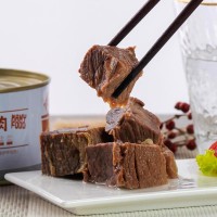 竹島原味牛肉罐頭方便速食即食下飯熟食戶外肉制品午餐肉商用批發(fā)