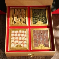 人參禮盒東北特產(chǎn)五寶禮盒人參鹿茸靈芝切片煲湯泡酒送禮佳品