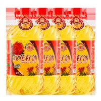 紅花籽油新疆紅果實(shí)物理壓榨A級綠色食品植物健康食用油4瓶*5L