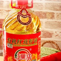 紅花籽油新疆紅果實(shí)有機(jī)紅花籽油5升物理壓榨精煉食用植物油