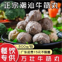 萬壯正宗潮汕牛筋丸【500g】汕頭汕尾牛肉丸廣東特色配菜火鍋丸子
