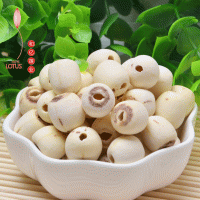 湘潭產(chǎn)地直供大顆粒去芯磨皮白蓮干貨無(wú)心寸三蓮500g一件代發(fā)