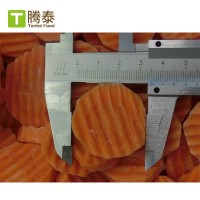 大批量現(xiàn)貨廠家直供黑田七寸速凍胡蘿卜波紋片 冷凍胡蘿卜丁絲