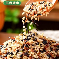 農(nóng)家時(shí)代三色糙米500g五谷雜糧新米黑米紅米糙米三色粗糧
