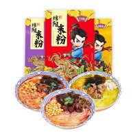 廠家直銷綿陽(yáng)米粉245g方便速食麻辣紅油牛肉肥腸雞湯米粉 米線批發(fā)
