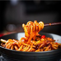 新疆爆辣炒米粉網(wǎng)紅特產(chǎn)炒米粉拌米粉粗米線方便速食帶醬廠 家批發(fā)