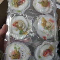 蒜蓉粉絲扇貝300g 冷凍即食蒸扇貝粉絲貝6個(gè)裝 貝克直徑8-9cm