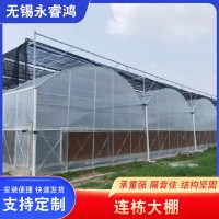連棟大棚外遮陽(yáng)內(nèi)保溫農(nóng)業(yè)大棚現(xiàn)貨廠家供應(yīng)園林花卉草莓連棟大棚
