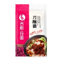 吉新快刀削面餐飲批發(fā)配送拉面半干面主食代餐食生濕面手工鮮面條
