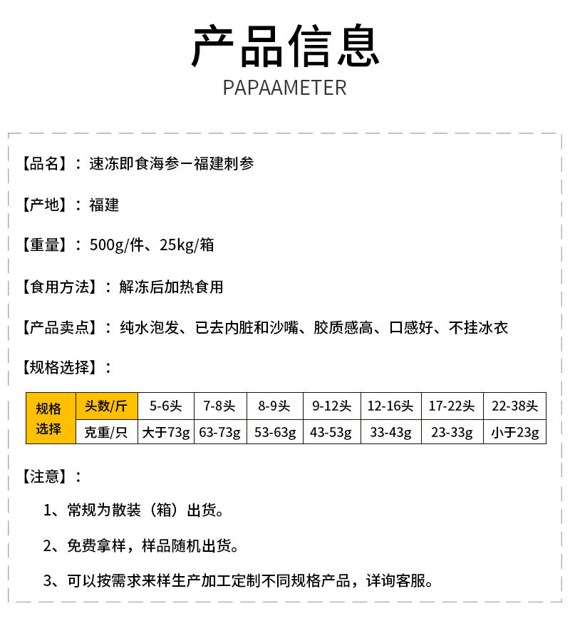 福建刺參