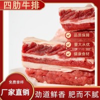 原切牛肋排500g 國產(chǎn)四肋牛排骨帶骨牛肉牛小排牛胸骨 佰盈嘉廠