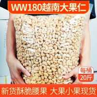 越南腰果進口大量批發(fā)整箱生腰果仁特產(chǎn)白果原味W180炒貨散裝干果