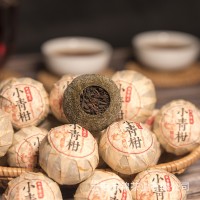 新會(huì)小青柑批發(fā)陳皮普洱茶勐海金芽熟茶葉生曬小柑橘桔茶散裝送禮