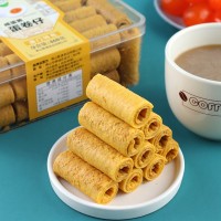 益樹(shù)李傳統(tǒng)小吃糕點(diǎn)咸蛋黃蛋卷 休閑零食餅干香蔥海苔口味批發(fā)