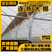 連棟大棚全國上門安裝蔬菜種植連體棚外遮陽棚薄膜連棟溫室大棚