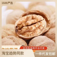 新疆紙皮核桃大量批發(fā)500g 新貨手剝堅果核桃學生零食薄皮生核桃
