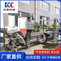 果蔬氣泡清洗機流水線 西紅柿辣椒氣泡清洗機 玉米清洗風(fēng)干生產(chǎn)線