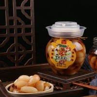 山東翡翠糖醋大蒜頭臘八蒜甜蒜泡菜農(nóng)家自腌制下飯菜500g罐裝批發(fā)