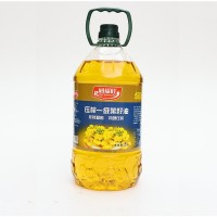 潤福旺壓榨一級菜籽油廠家直供5L物理壓榨食用油