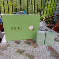 定制信陽(yáng)毛尖禮盒茶葉送客戶朋友親人伴手禮雨前采摘早春濃郁綠茶