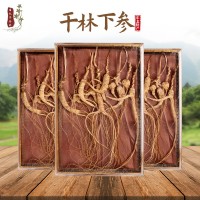 長白山干林下山參10支盒裝東北特產(chǎn)廠家批發(fā)林下干參一件代發(fā)人參