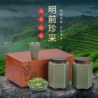 綠茶2023年新茶明前龍井茶葉禮盒裝特級高檔送禮長輩送領(lǐng)導(dǎo)禮物禮