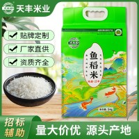 漢中天豐緣魚稻米定制大米香米新米源頭廠家新米5kg真空包裝批發(fā)
