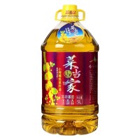 零添加農(nóng)家菜籽油食用油非轉(zhuǎn)基因精煉家用菜子純正菜籽油5L