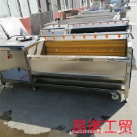 南瓜土豆?jié)L動式毛輥清洗機 甘蔗去泥沙去灰塵清洗設(shè)備 昌諾工貿(mào)