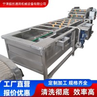 大型蔬菜清洗機(jī)全自動(dòng)不銹鋼氣泡清洗機(jī)多功能果蔬噴淋式洗菜機(jī)