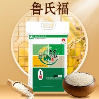 銀食貴谷魯氏福廠家大米四邊封袋手提龍崗山脈香思米2023新米5KG