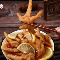 大口饞 保質(zhì)期9個月 鳳爪 袋裝 冷藏冷凍 鹵味 檸檬雞爪 休閑食品