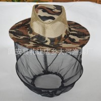 防蚊帽 紗網防曬帽釣魚帽 戶外徒步野外露營旅游防蚊 套頭蚊帳帽