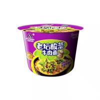 清真桶面泡面5口味整箱桶裝方便面紅燒老壇酸菜香辣牛肉面 香菇