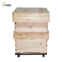 廠家直供養(yǎng)蜂工具意蜂杉木韓式十框雙層蜂箱 跨境韓式蜂箱廠家訂