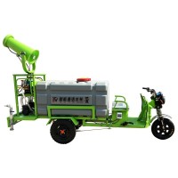 電動(dòng)三輪灑水車工地用多功能道路除塵綠化消毒車小型新能源霧炮車