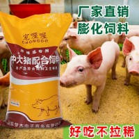 廠家批發(fā)豬飼料喂豬小豬開(kāi)口母豬妊娠哺乳成豬育肥顆粒全價(jià)飼料