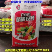 山東躍啟化工大量銷售硝酸銨鈣瓜果蔬菜專用全水溶硝酸銨鈣