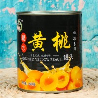 廠家糖水無核黃桃罐頭820g*24罐 批發(fā)烘焙專用新鮮水果罐頭整箱裝