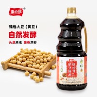 素心緣黃豆釀造頭道特級1.9L生抽醬油涼拌炒菜紅燒家用素食調(diào)味