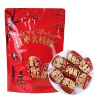 棗夾核桃【鑫麒佑】新疆紅棗夾核桃仁500g和田大棗核桃仁夾葡萄干