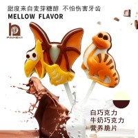 巧克力棒棒糖批發(fā)卡通恐龍兒童零食造型糖果朱古力禮盒裝脆脆棒