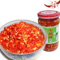 廠家直銷七姐妹辣椒270克裝朝天椒 調(diào)味品 辣椒醬酒店餐飲鮮剁椒