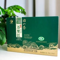 2024年青島特產(chǎn)嶗山綠茶萬里江江雪二星新茶250克禮盒裝綠茶