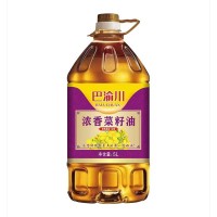 巴渝川濃香菜籽油5L食用油濃香家用商用批發(fā)優(yōu)質(zhì)植物油香壓榨重慶