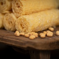 一件代發(fā)響鈴卷黃金卷油炸腐竹豆皮素食麻辣燙火鍋關(guān)東煮食 材商用