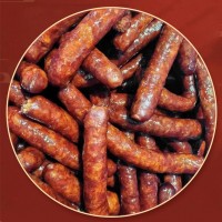 臘腸四川特產(chǎn)麻辣香腸農(nóng)家自制煙熏臘味辣腸川味非手工重慶熏肉腸