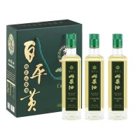 百平黃養(yǎng)怡山茶油純壓榨無添加精品食用山茶籽油 500mLX3瓶禮盒裝